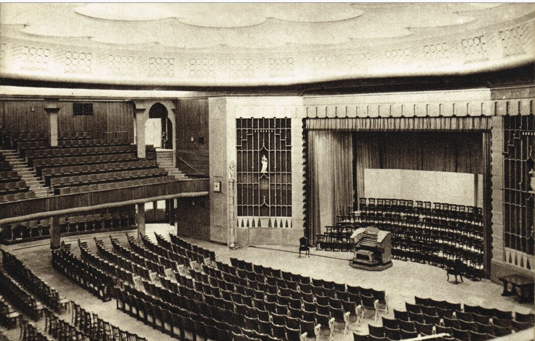 The auditorium of the transformed Brighton Dome in 1935