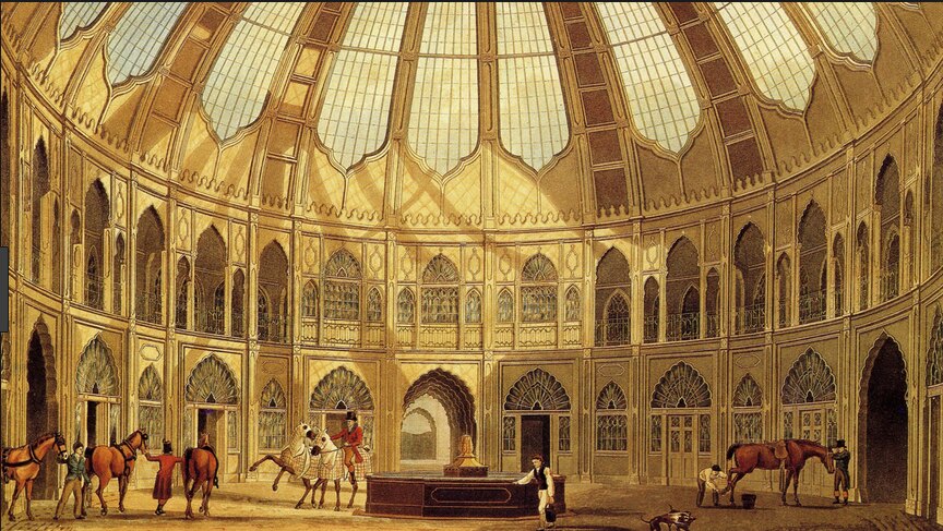 The royal riding school that later became the Corn Exchange