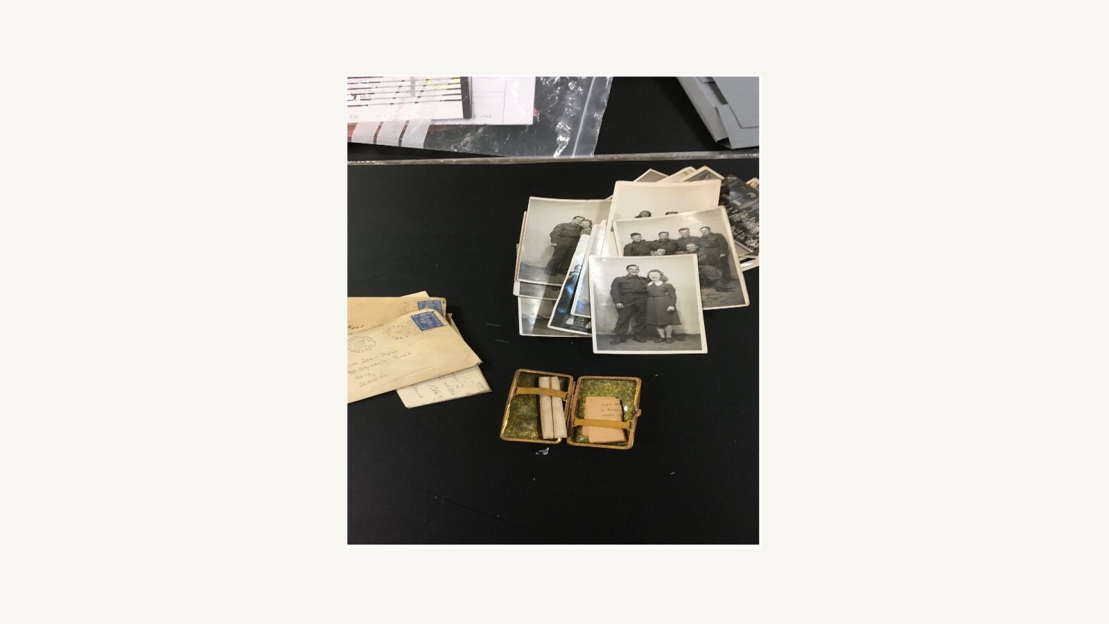 Photographs and personal objects discovered during work at Brighton Dome
